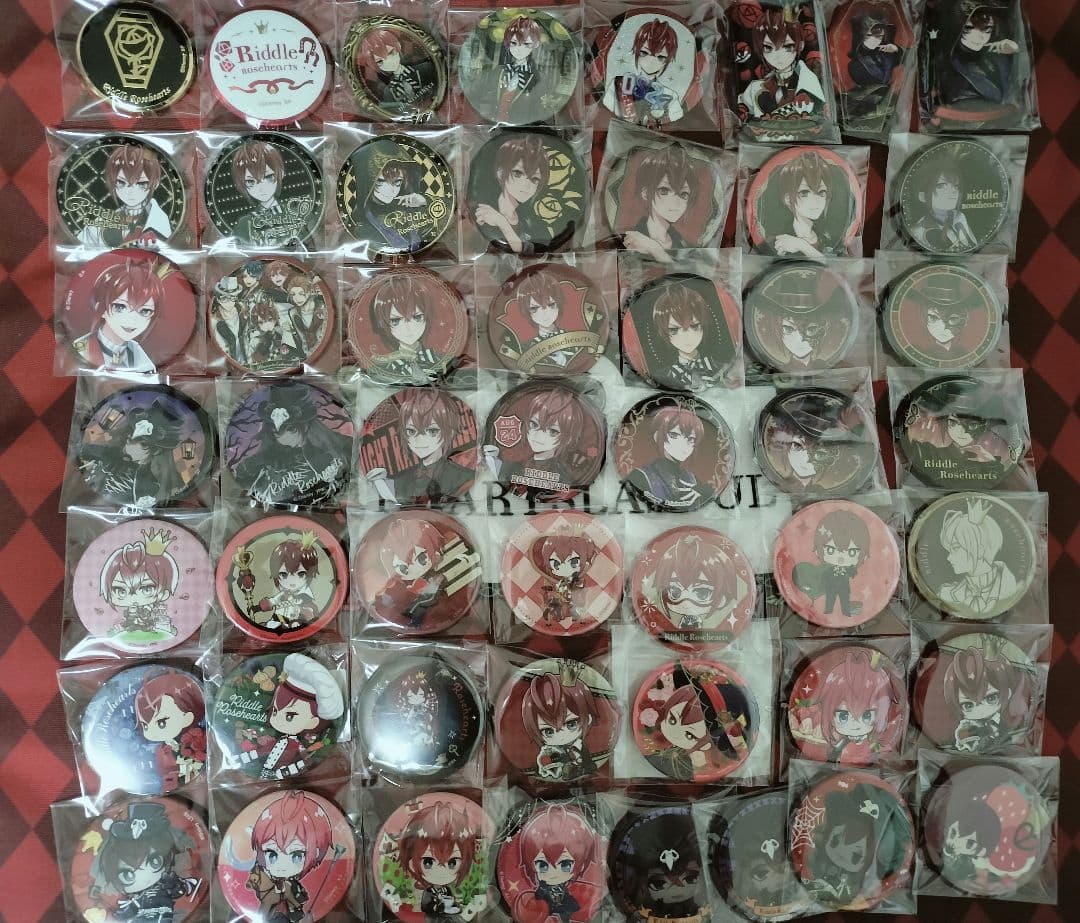 ツイステ リドル・ローズハート缶バッジ51点セット