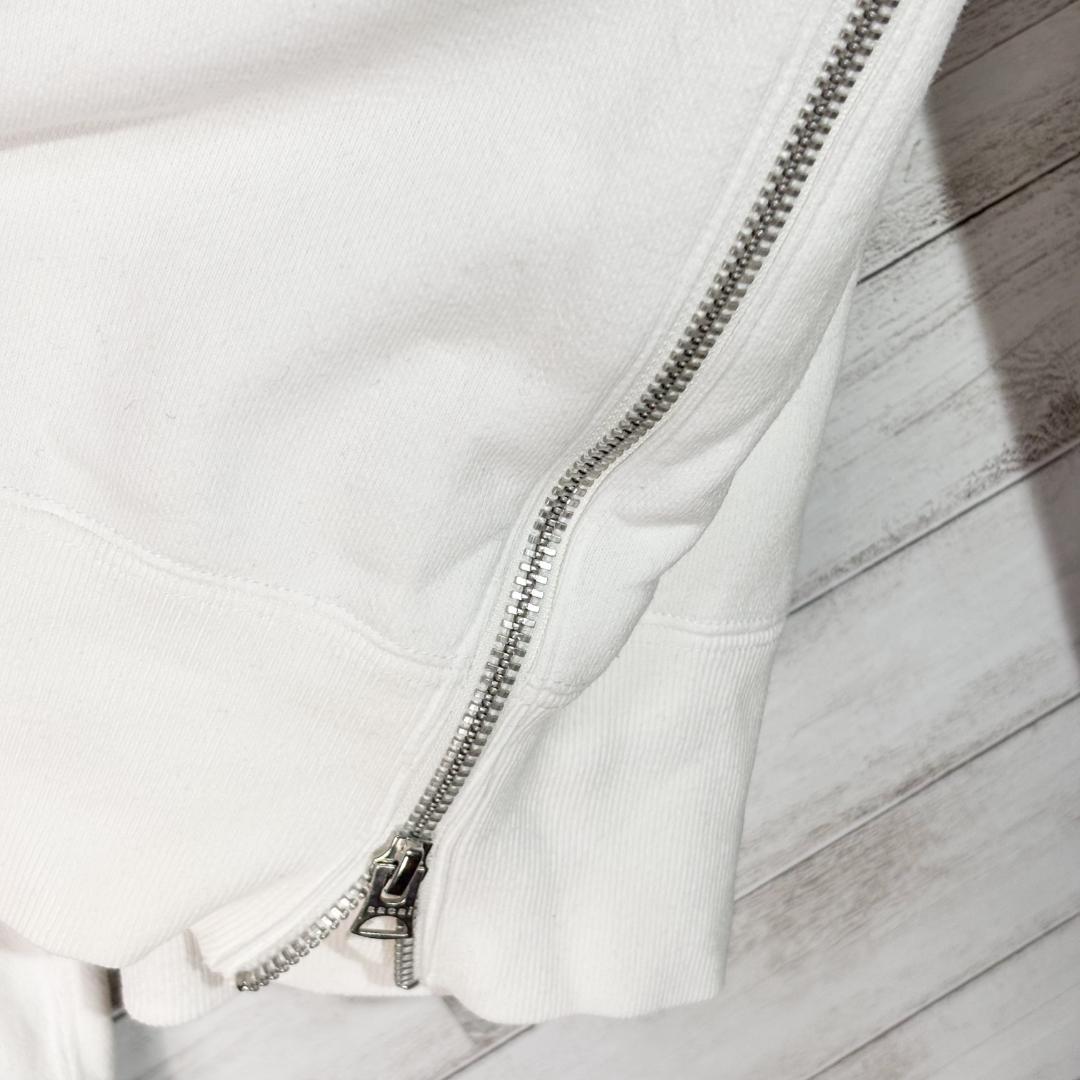 sacai サカイ　変形　サイドジップ パーカー M ホワイト