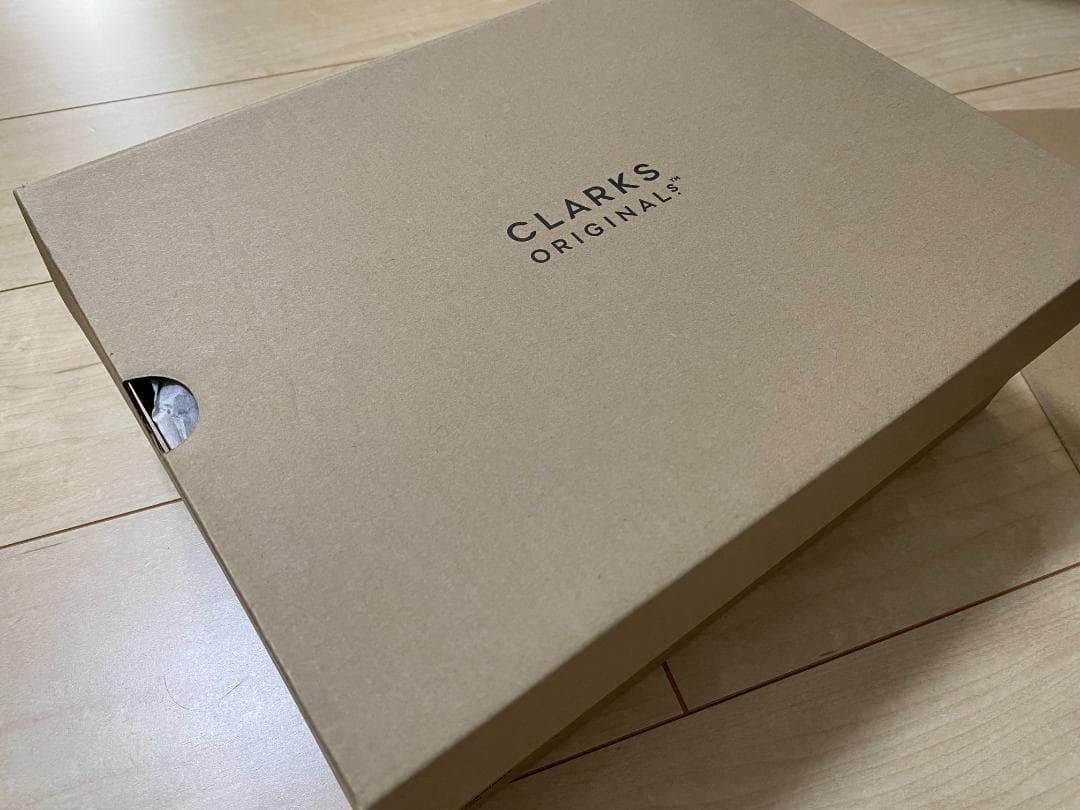 着用1回　クラークス　ワラビーブーツ　ゴアテックス　黒ブラックレザー25.5cm