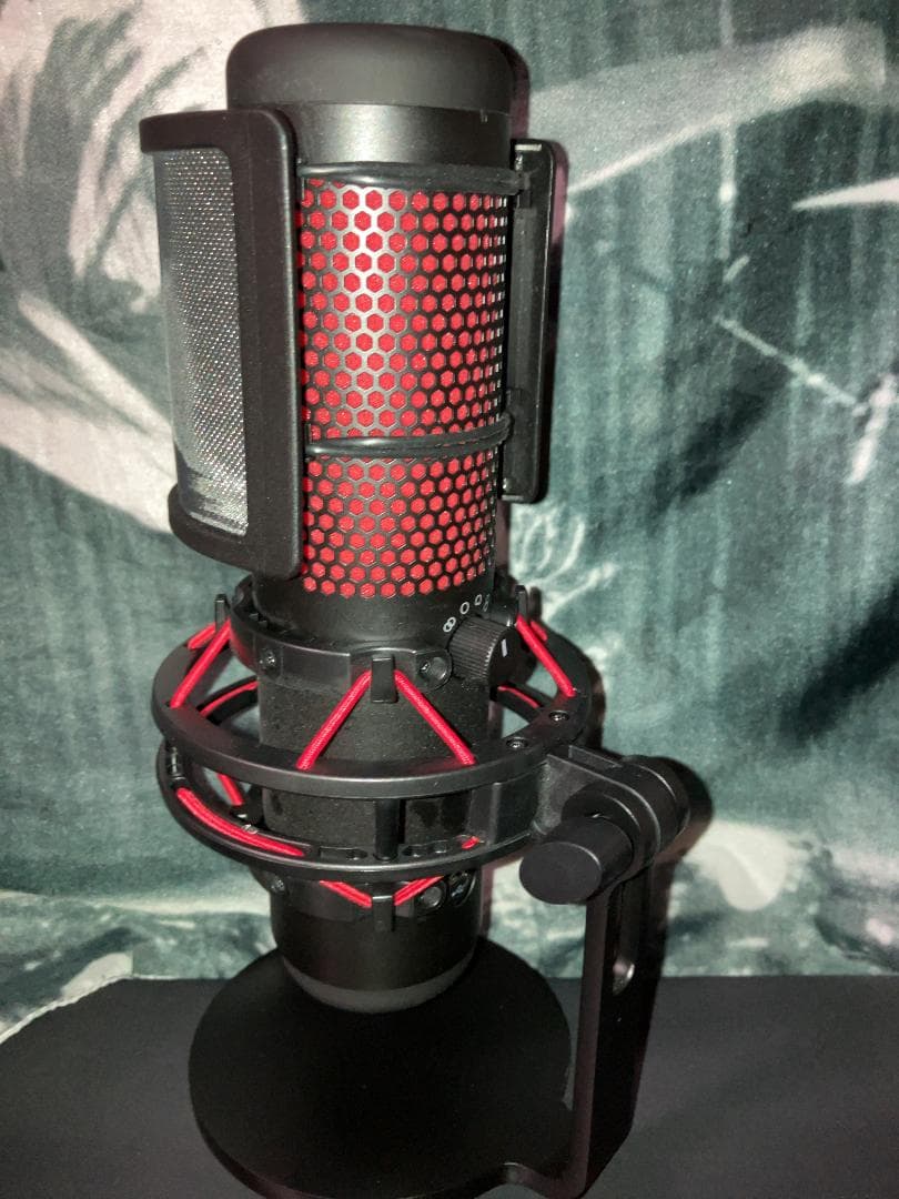 【HyperX QuadCast】美品マイク アームガード＋ポップガード付