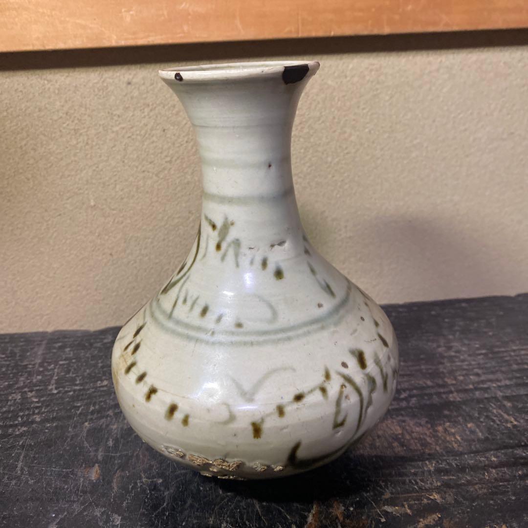 中国古玩　染付徳利17cm12cm