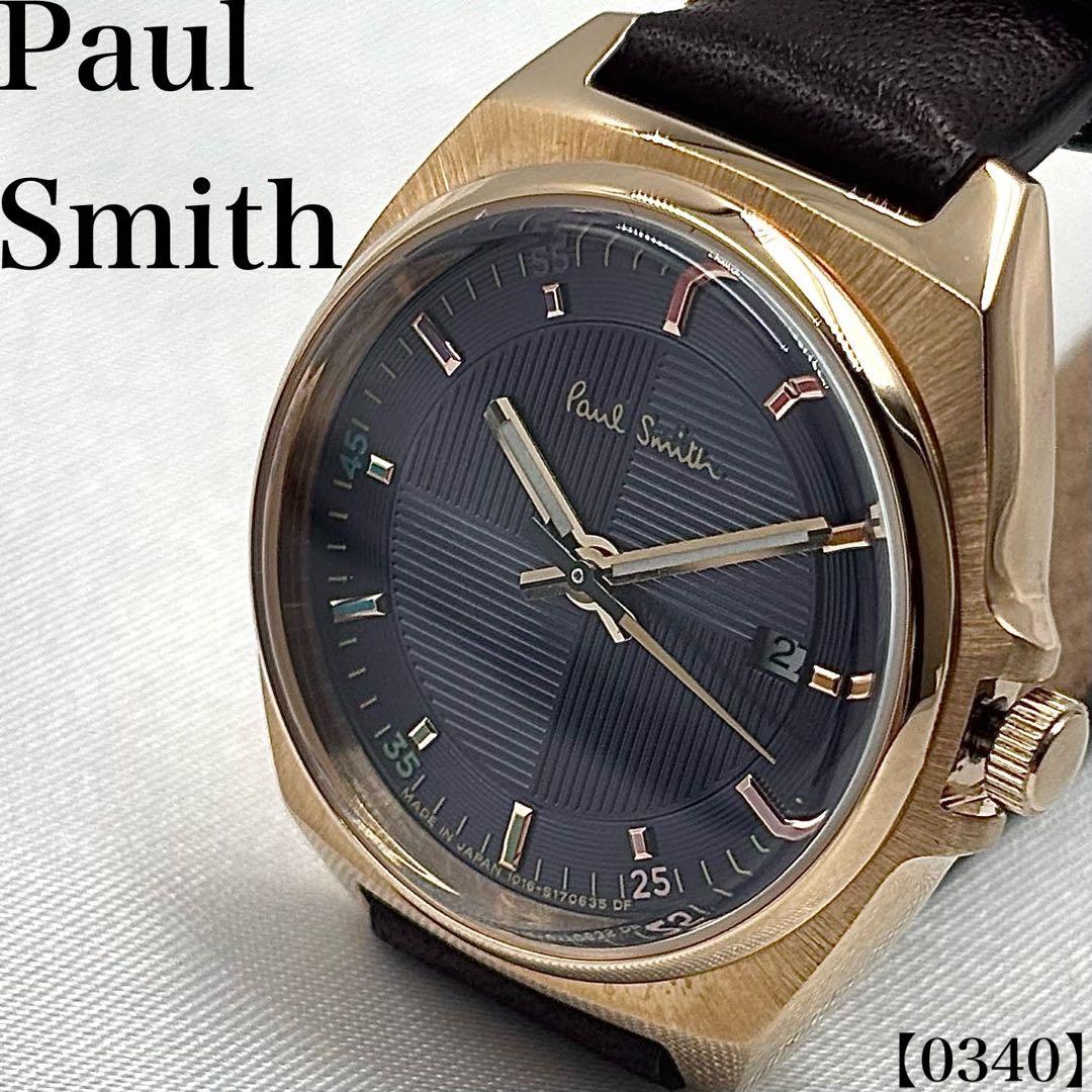 稼働品 Paul Smith ポールスミス 腕時計 メンズ ゴールド y2k