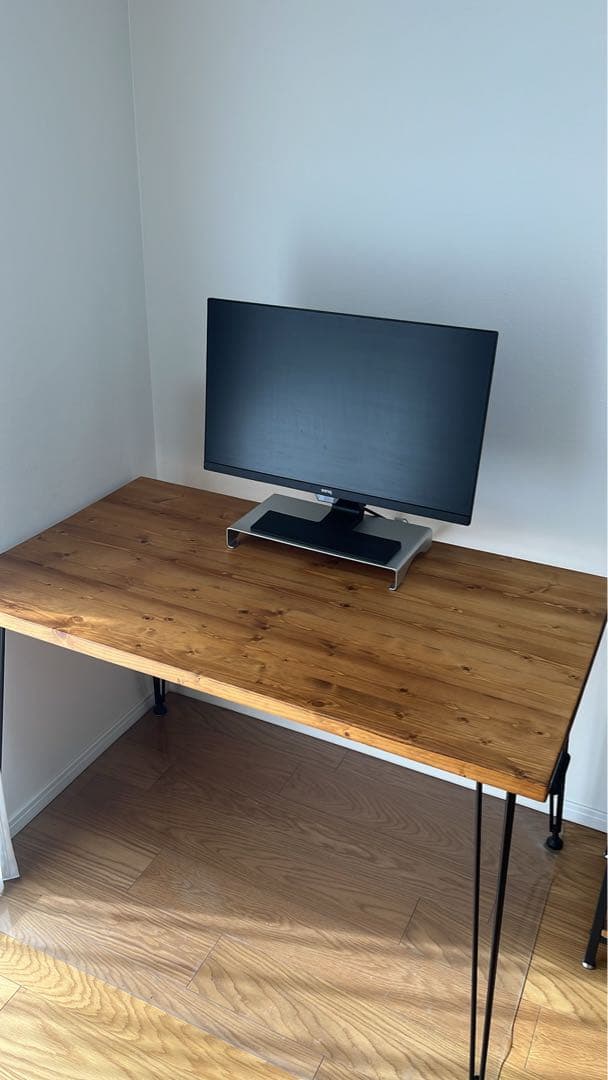 【あんみ】LOWYA無垢材ダイニングテーブル　幅120