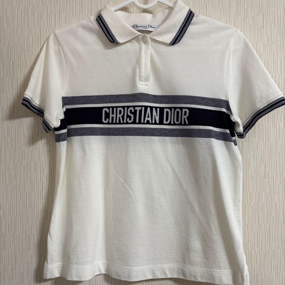セ*ラ様 CHRISTIAN DIOR ホワイト ポロシャツ
