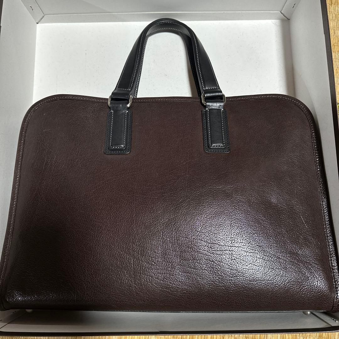 土屋鞄　アルマスバッファローブリーフ　トラッドブラウン