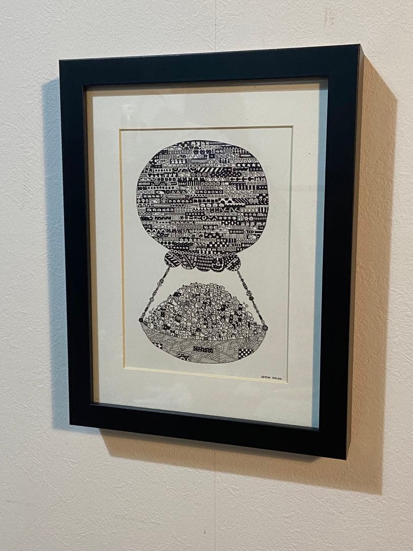 佐藤明日香　ボールペン画　「un ballon-2」