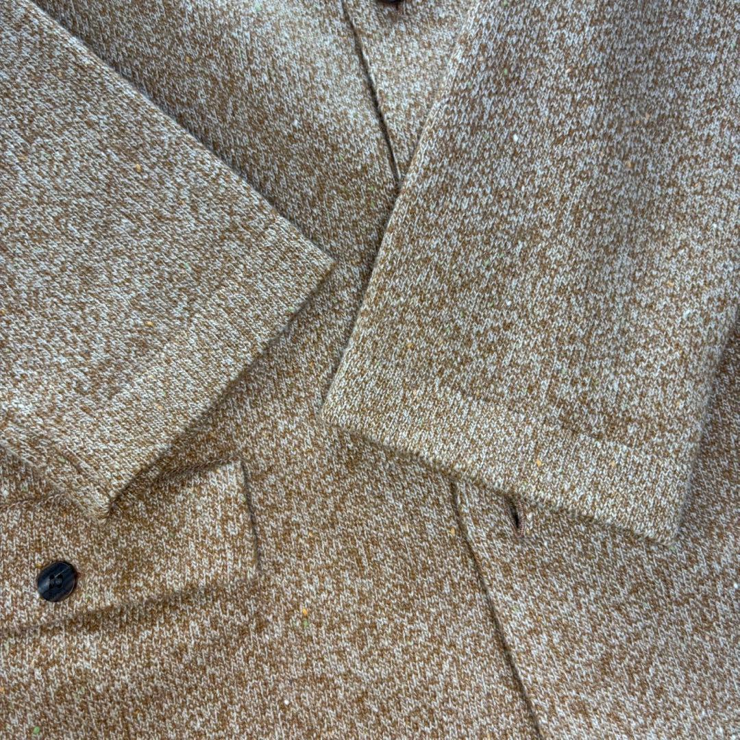 papas パパス ニットジャケット　ウール100％