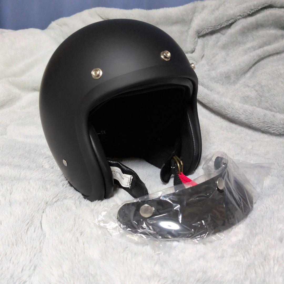 500TXタイプ ビートル　ジェットヘルメットBUCO tt&co 3XL 黒