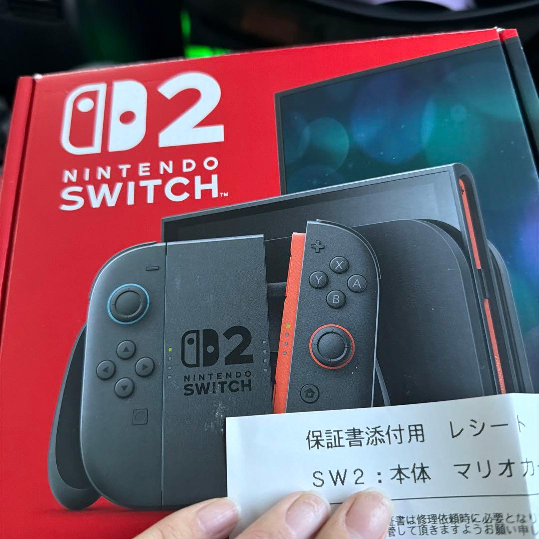 任天堂Switch2 マリオカート梱包セットほぼ未使用品　保証書付き　即日発送