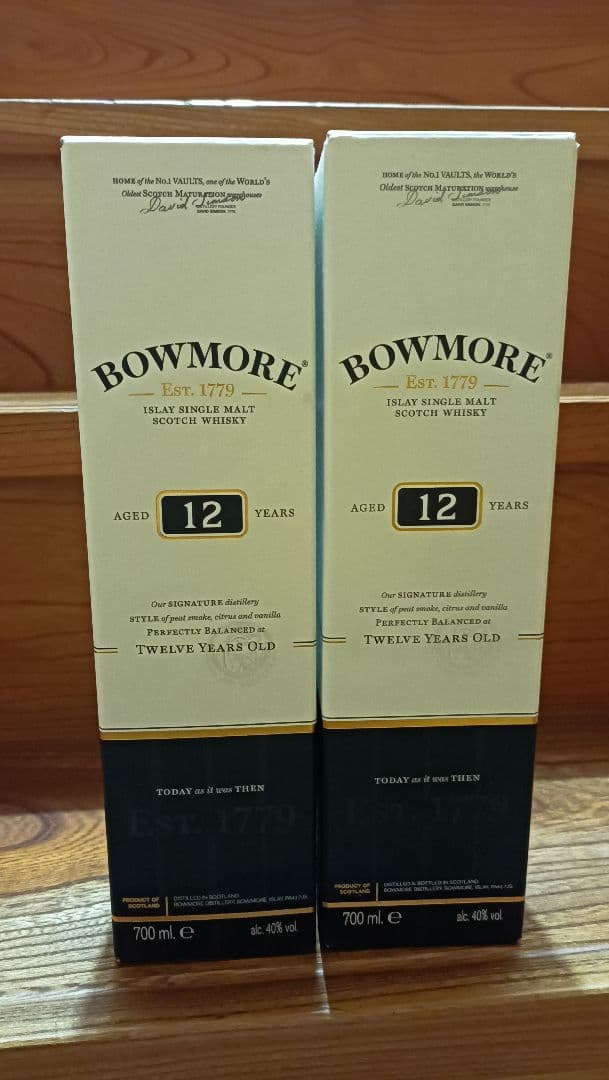 BOWMORE 12年 シングルモルトウイスキー 700ml 2本