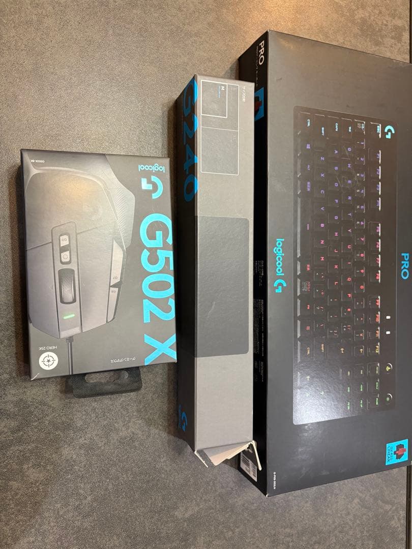 Logicool G502 X マウスＧPRO キーボード Ｇ240マウスパッド