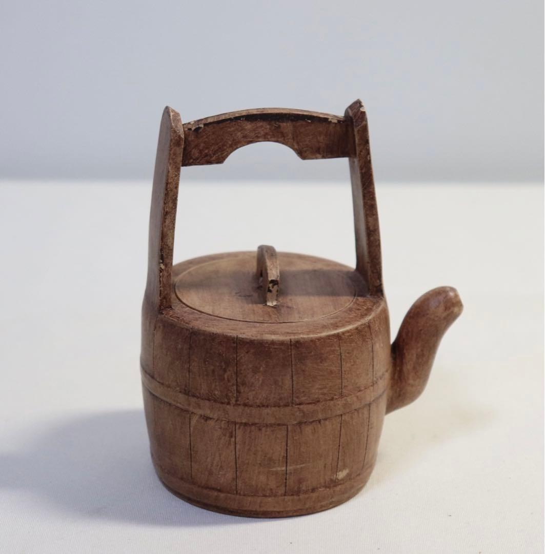 中国　白泥桶型急須　崔功林作　送料込み0814