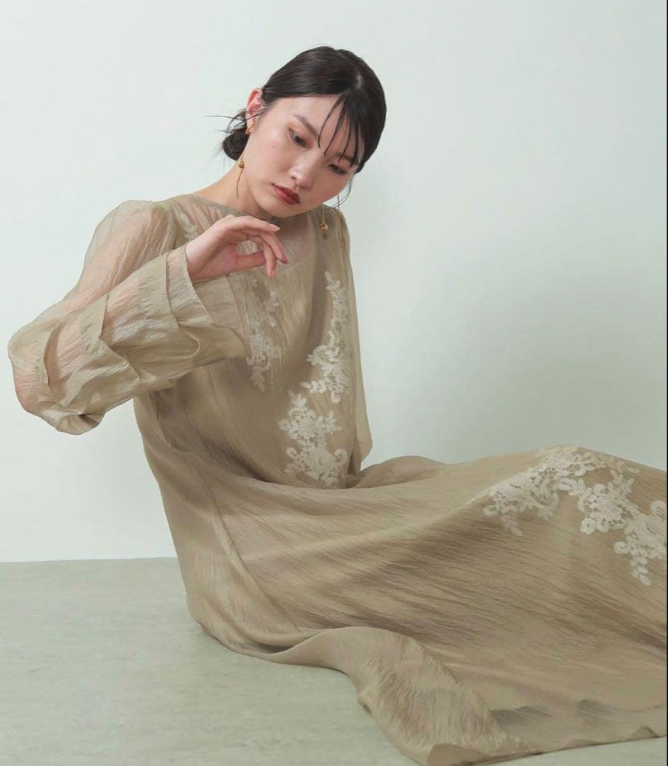 kana お呼ばれドレス　結婚式　Aラインワンピース