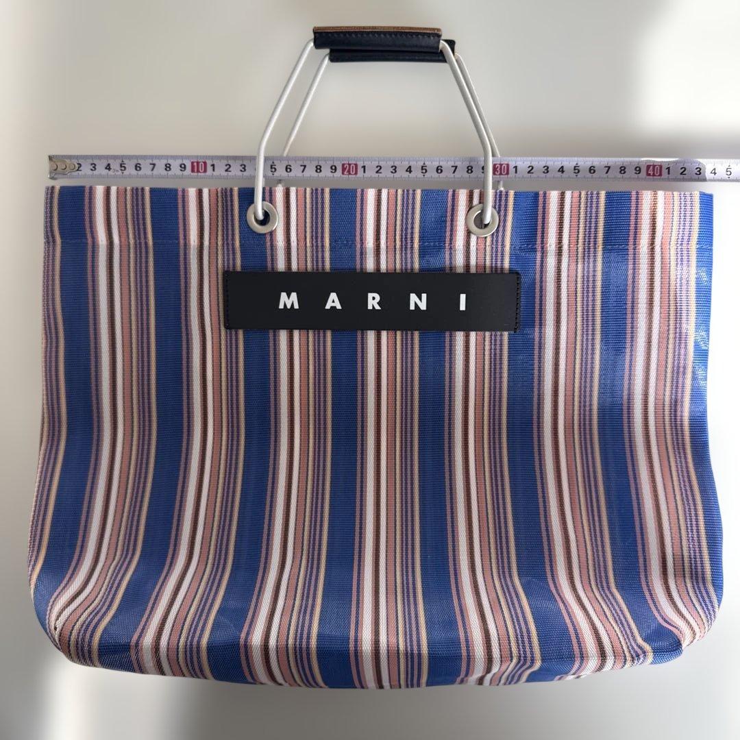 MARNI ストライプ トートバッグ
