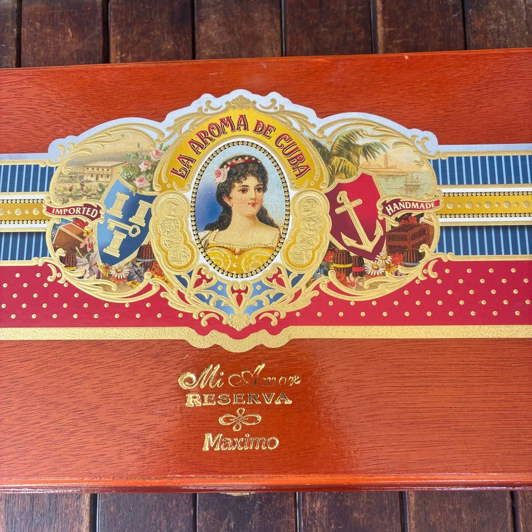 木製シガレットケース収納木箱ハンドメイドアメリカアンティークUSAヴィンテージ