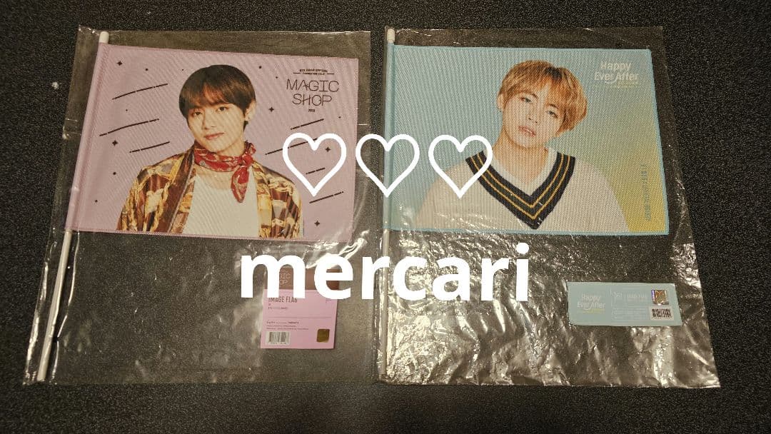 BTS バンタン テヒョン V うちわ イメージピケット フラッグ