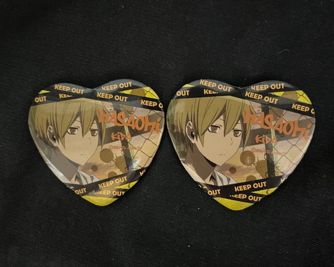 デュラララ 紀田正臣 ハート型 缶バッジ