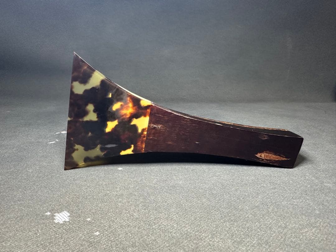 三味線　鼈甲撥　天然素材　バチ　和楽器 民謡　アンティーク　細密細工