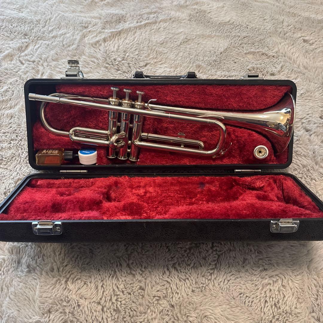 シルバー トランペット 本体 ケース付き