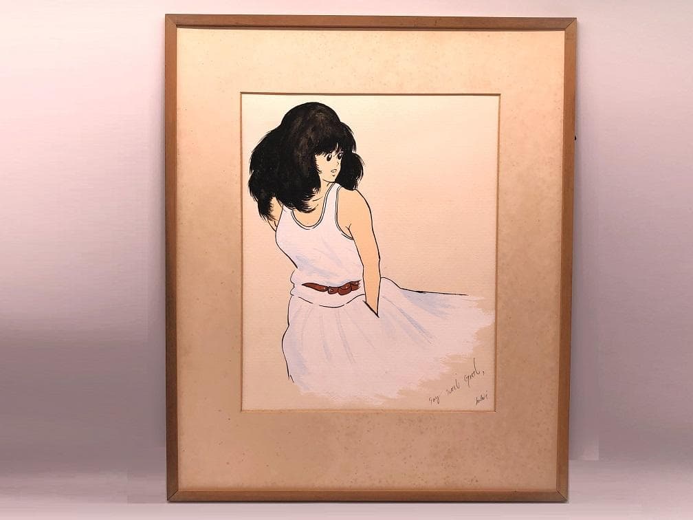 【 肉筆水彩原画 】　蔵出品　本紙45.5×37.7ｃｍ