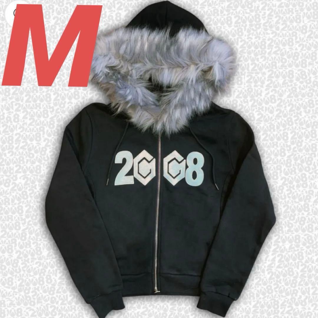 【M】Fuckthisindustry ファー ジップ パーカー fit