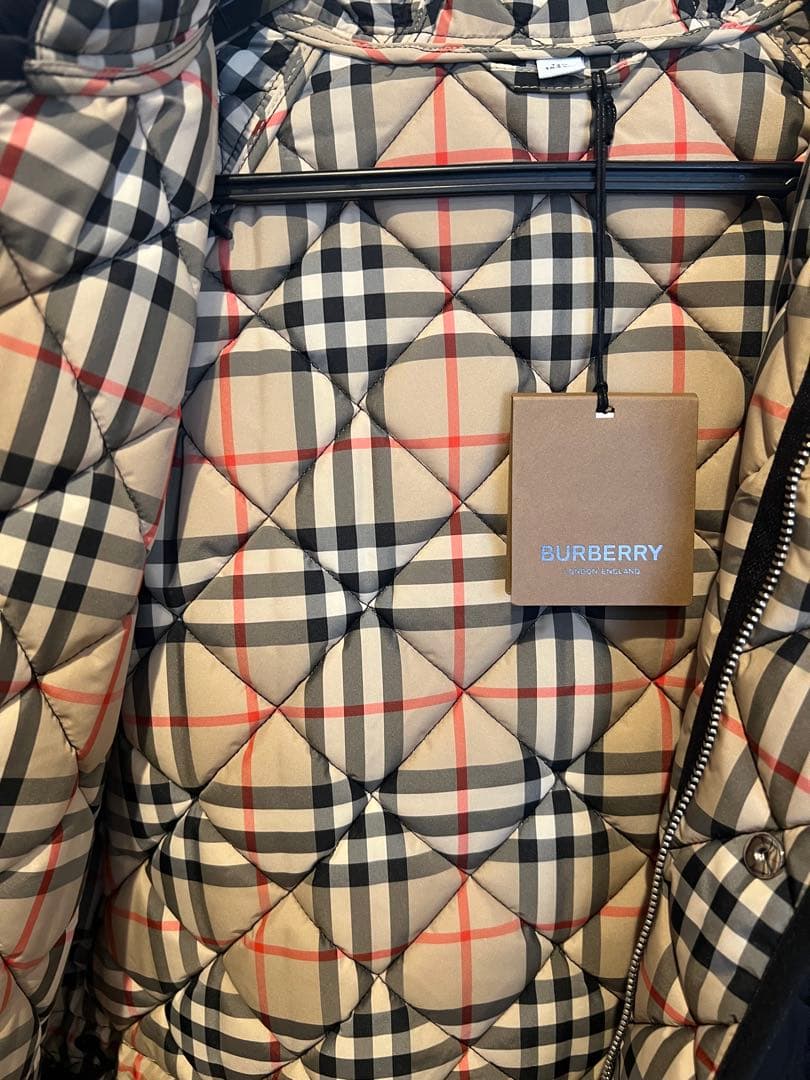 バーバリー　ノバチェックキルティングコート
