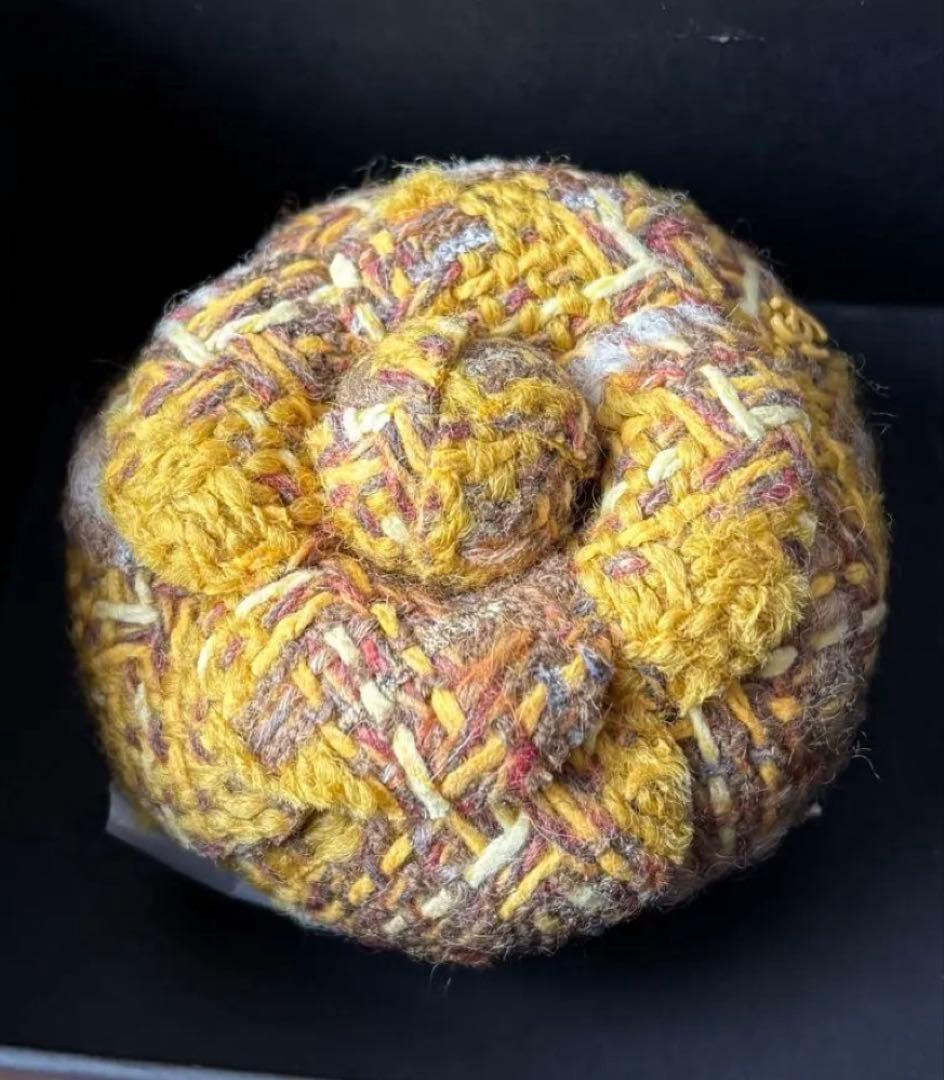 CHANEL シャネル　カメリアブローチ　黄色　イエロー