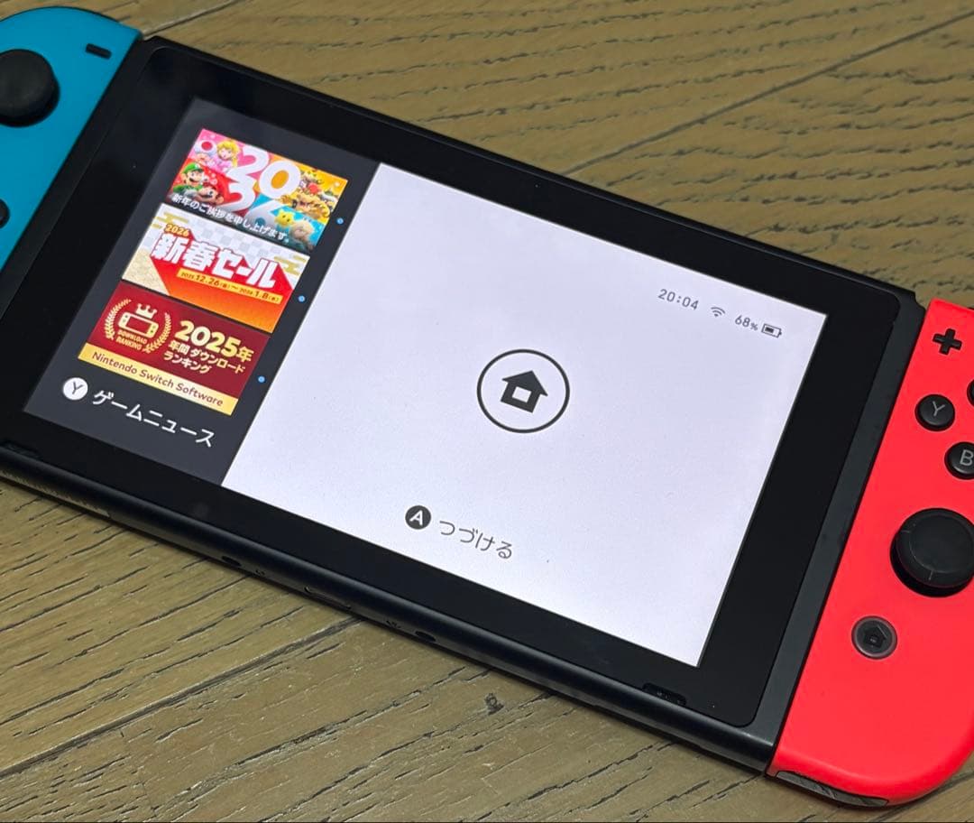 【一部接触不良あり】Nintendo Switch 青/赤 本体 付属品セット