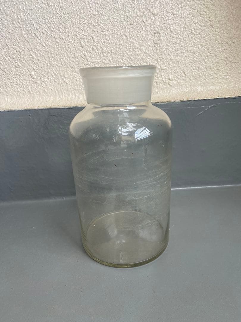 フランス マルセイユ ヴィンテージ ガラスフラワーベース ブロカント コルビジェ