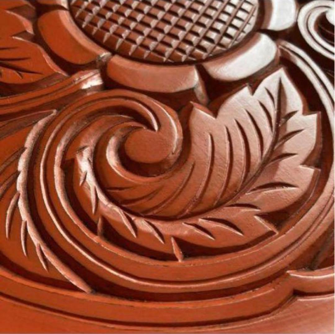 【未使用】博古堂　鎌倉彫　盆　約30cm