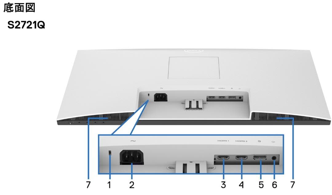 Dell S2721Q　27インチ 4Kモニター