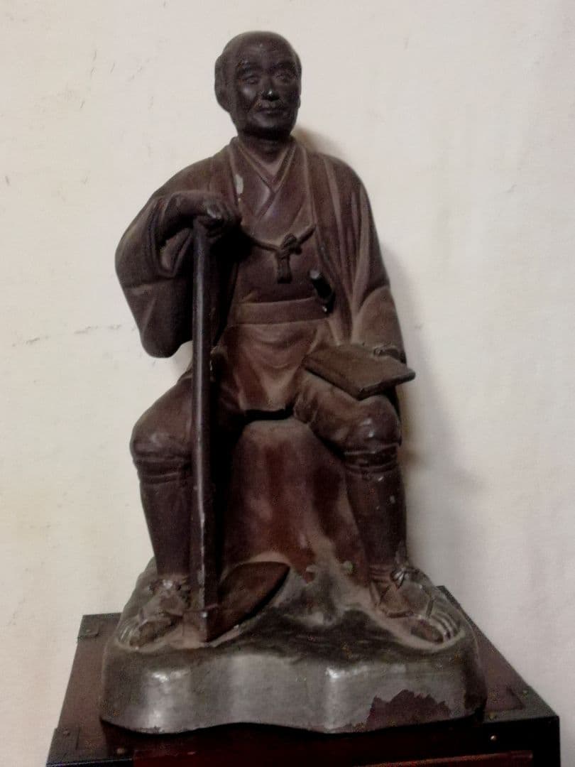 二ノ宮金次郎成人して後に侍(武士)になっての像/ 超ー希少