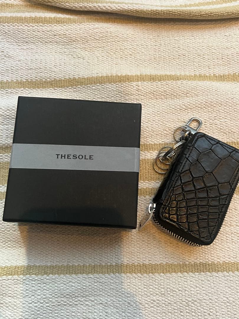 THE SOLE スマートキーケース クロコダイル ブラック