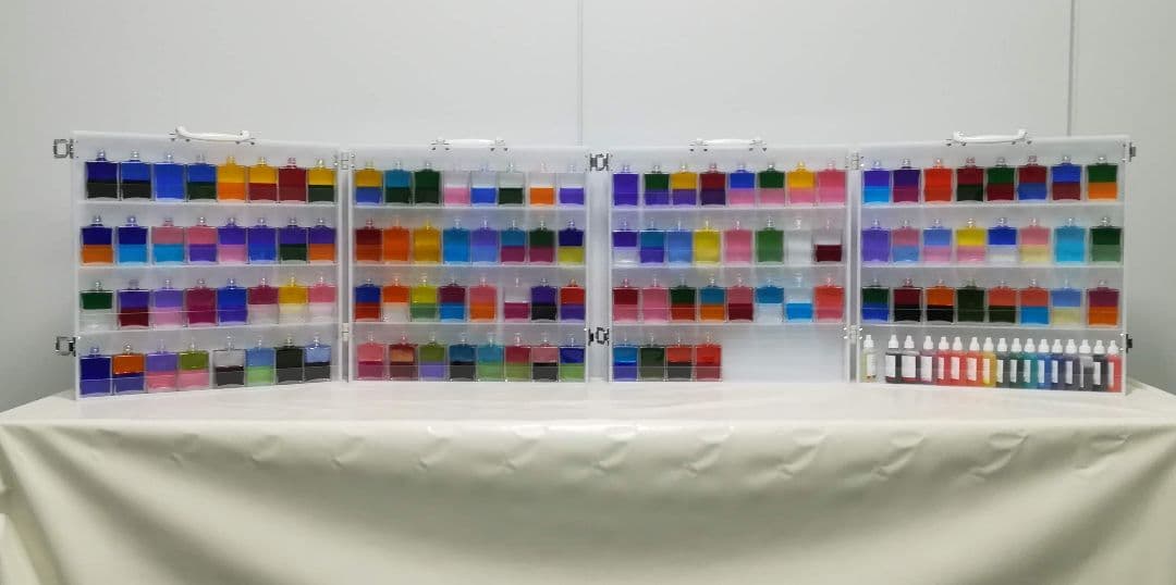 オーラソーマボトル 50ml用収納ケース 2個セット(128本収納可)