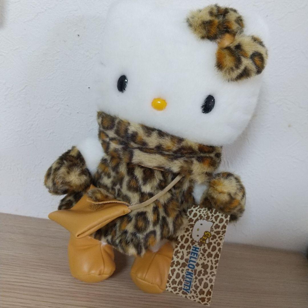 新品　ハローキティ ドール ぬいぐるみ ヒョウ柄