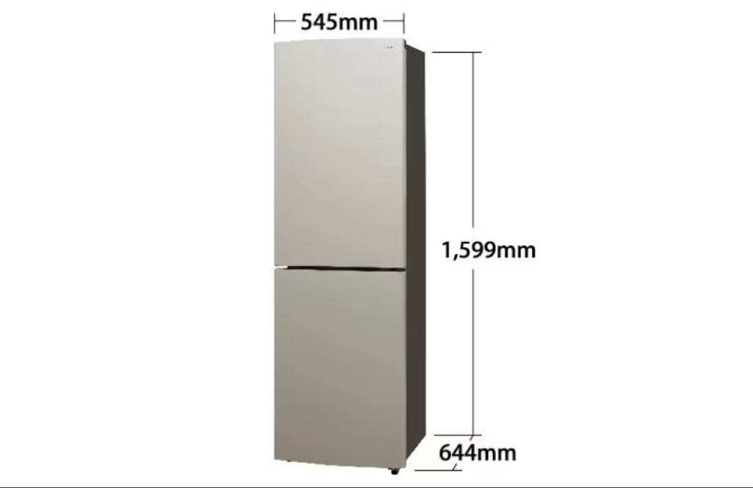 【美品】2024年製　ヤマダ電機オリジナル冷蔵庫　LED照明付き