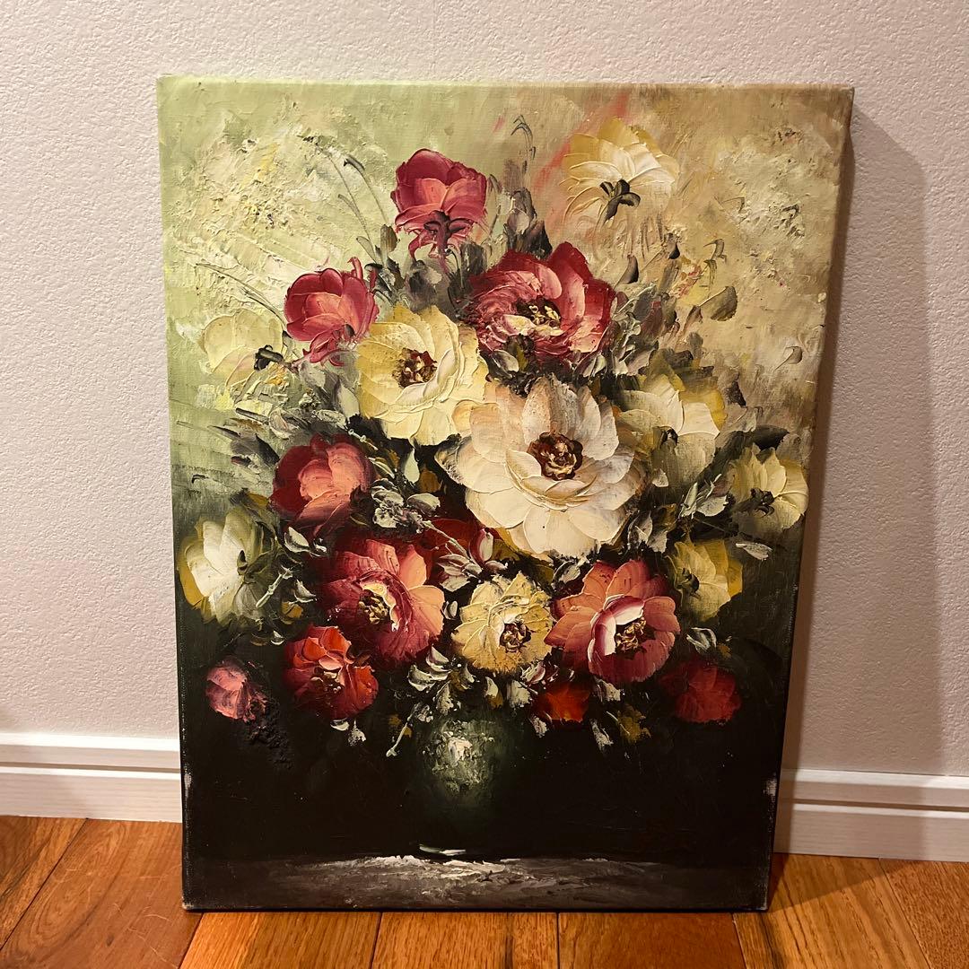 フランス　無名作家の油絵