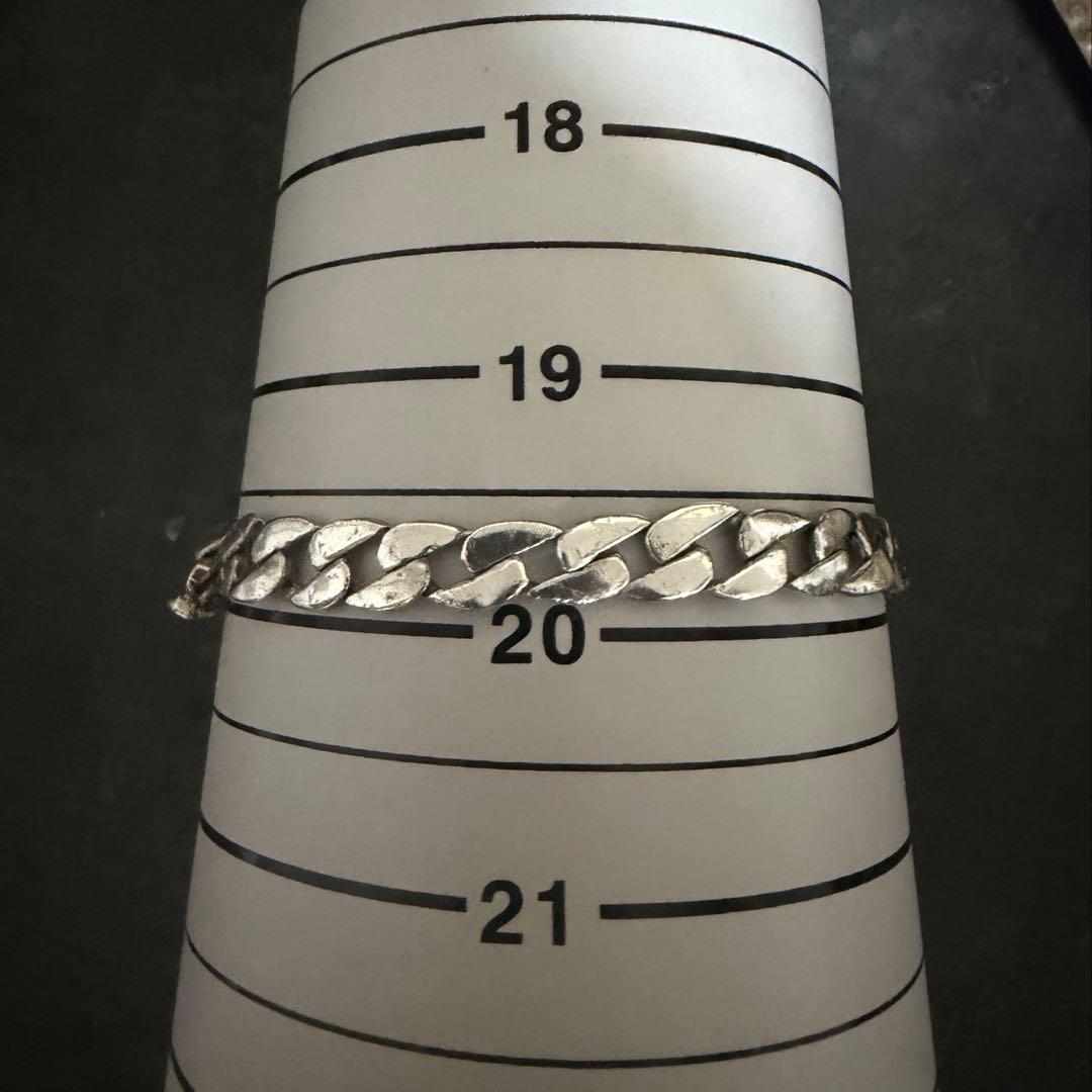 ヴィンテージ　イタリア　アンティーク　シルバー　925 ブレスレット　喜平