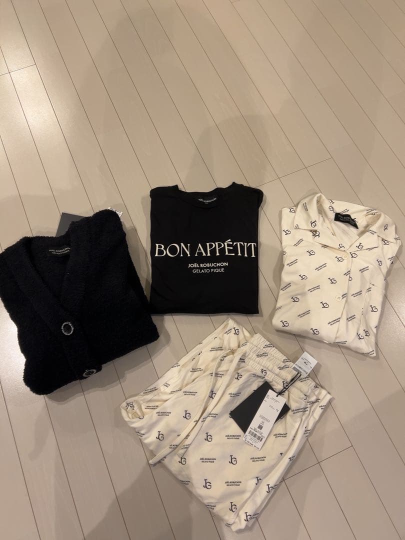 新品タグ付きジェラートピケジョエルロブションルームウェア4点セット