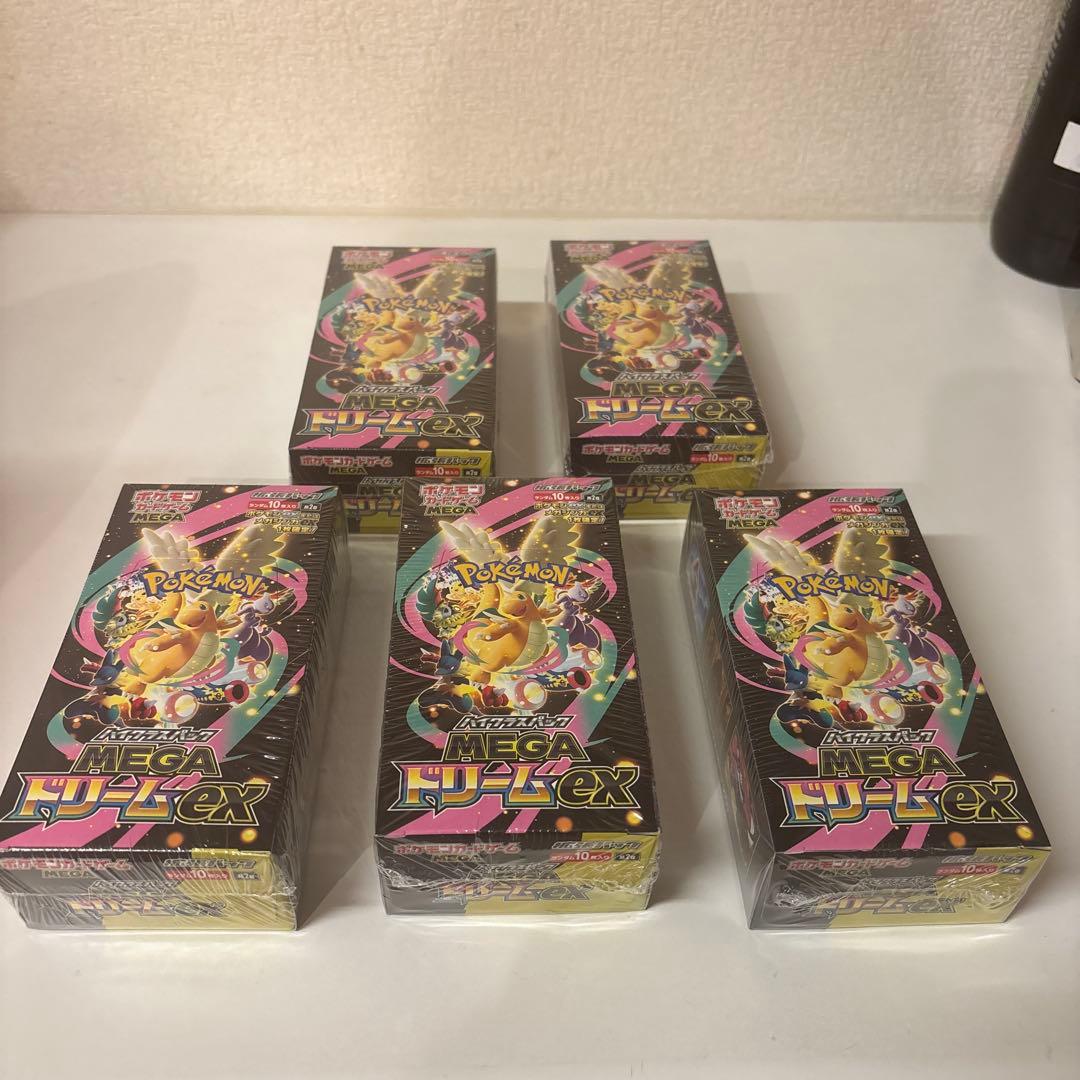 ポケモンカード MEGAドリームex新品未開封シュリンク付き 5BOX