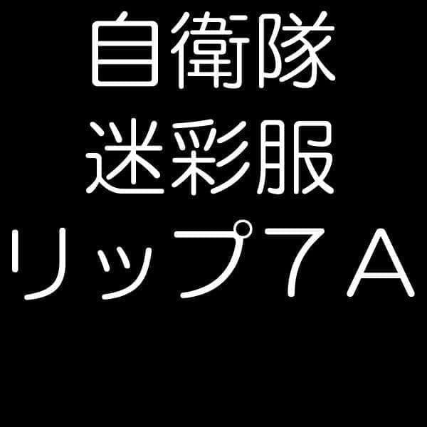 陸上自衛隊 リップストップ 迷彩服 ７A　リップ6