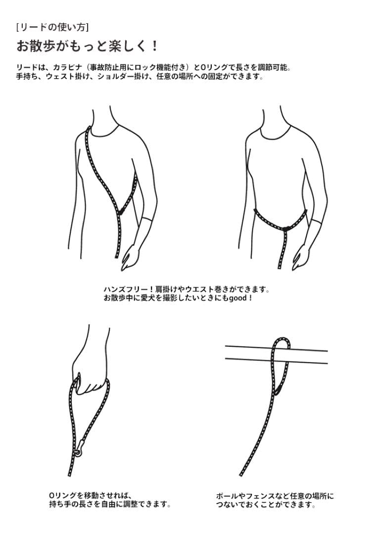 FOUND MY ANIMALリードセット200cm 中大型犬