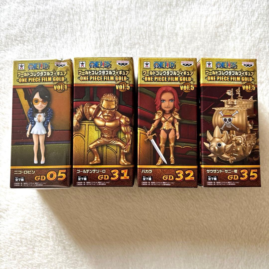 未開封ONE PIECEワーコレFILMGOLDサウザンドサニー号他3体