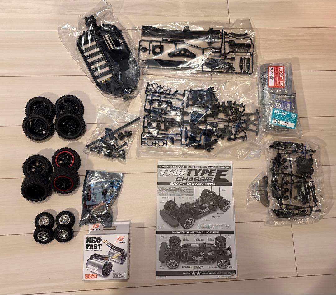 TT-01 TYPE E シャーシ GT-R ボディ 他 まとめ売り