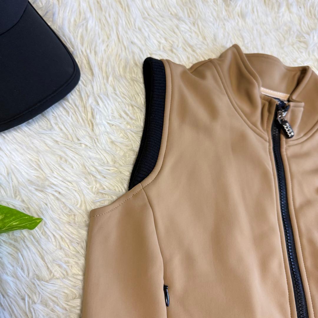 【ムータマリン】極美品 ジップワンピース 裏起毛 プリーツ Mサイズ