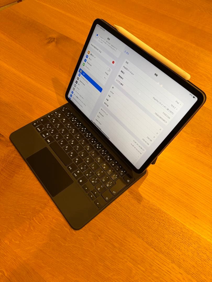【値下げ】iPad Pro 11第2世代と純正ペンシルと純正キーボード