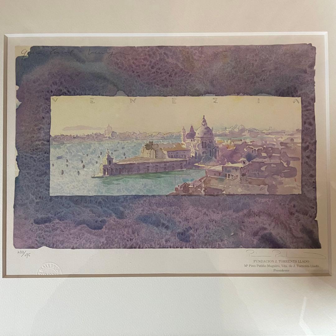 トレンツ・リャド✨グランカナル✨シルクスクリーン フレーム付き