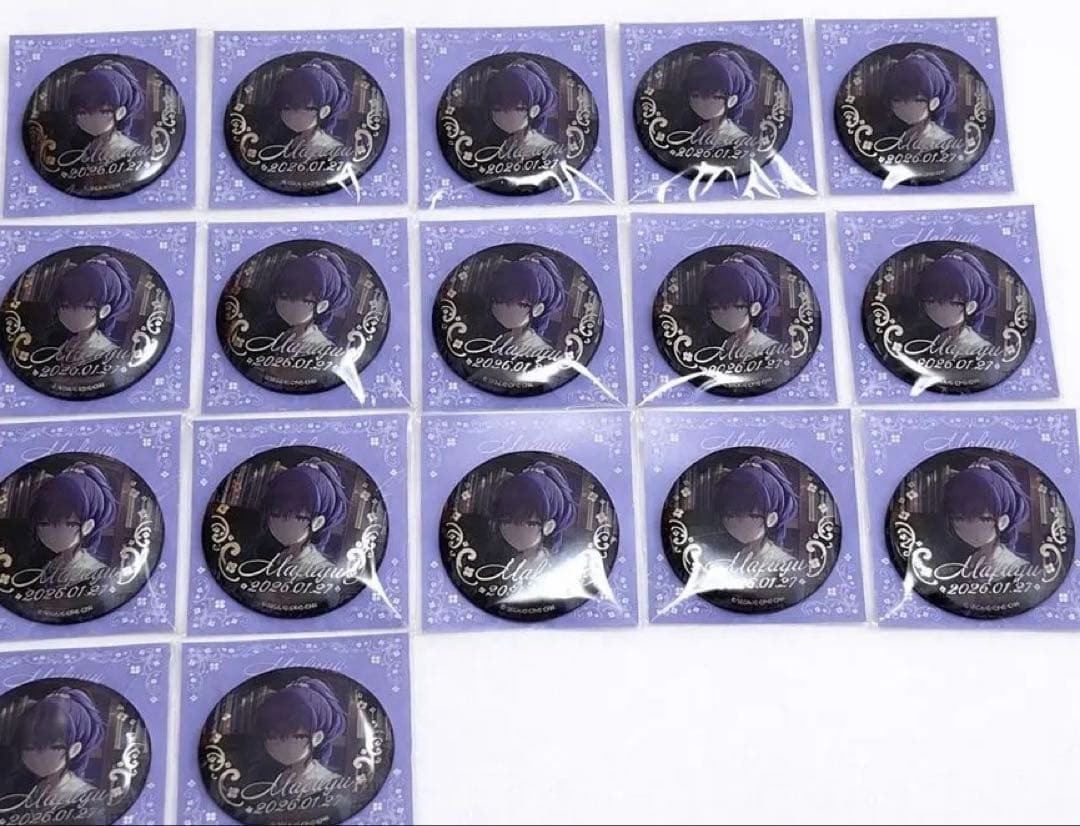 プロセカ 朝比奈まふゆ はぴこれ バースデー 缶バッジ A賞 カラフェス 前