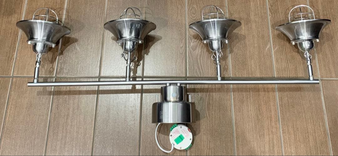 新品 キシマ アンプール 4灯 シーリング ライト アンティーク調 シルバー