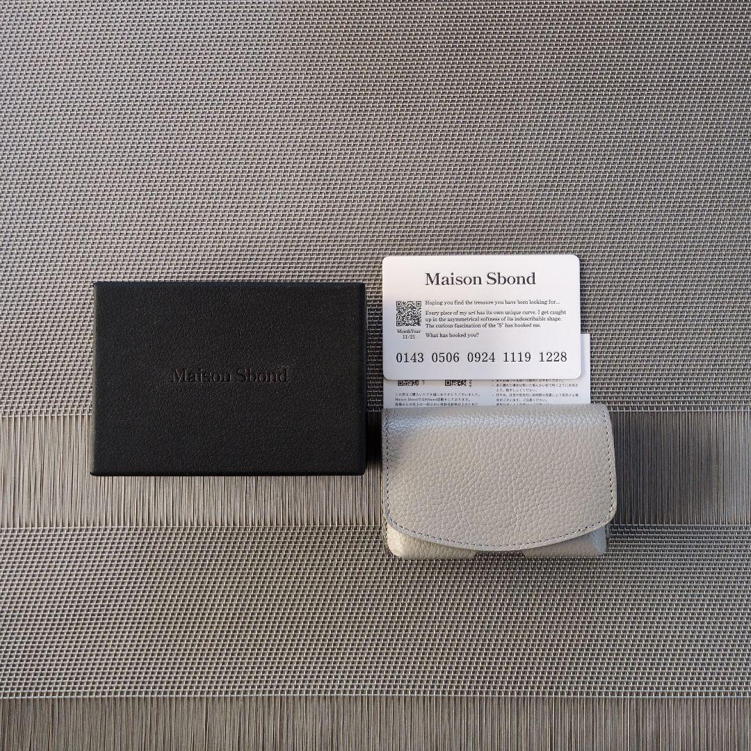 【値下げ】Maison Sbond Amy Light Gray 三つ折り財布